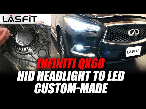 2017 Infiniti QX60- How to change HID headlight bulbs and ballast to LED lights
