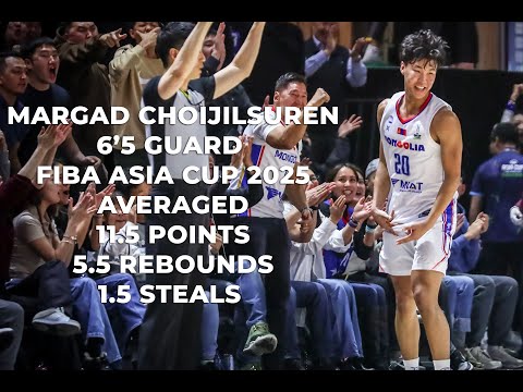 Margad Choijilsuren | FIBA Asia Cup 2025 vs JPN, CHN, GUAM