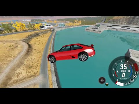 Car Trampoline Jump – BeamNG Drive | Vives Games