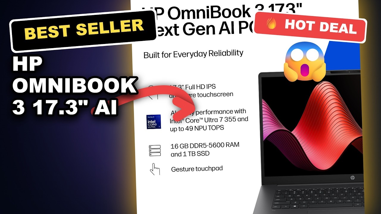 HP OmniBook 3 17.3" AI Laptop Review: Is This Next-Gen Business Laptop Worth It?