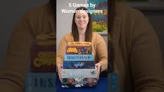 5 Great games designed by women    #boardgames #gaming  #womenshistorymonth