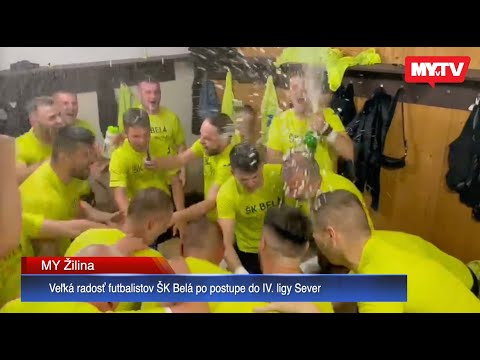Veľká radosť futbalistov ŠK Belá po postupe do IV. ligy Sever