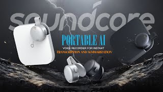 soundcore Work - AI Voice Recorder — Coin-Sized Smart Recorder with AI Transcription & Summaries