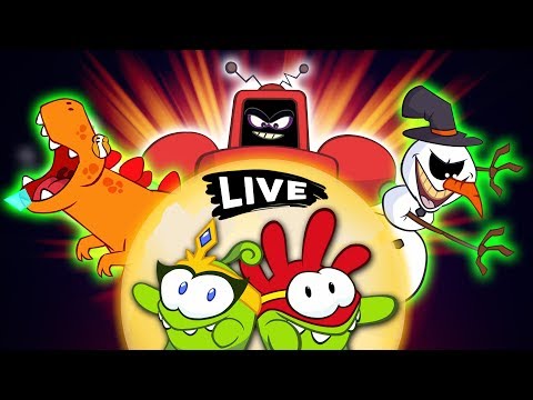 Om Nom Stories - Journey OF The Super Noms  |Cut The Rope | Funny Cartoons For Kids|  Live 🔴