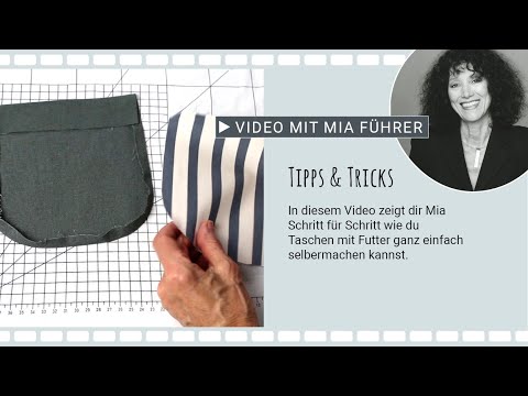 Nähen mit Mia - Aufgesetzte Tasche mit Futter