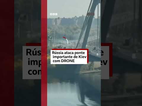 Rússia usa drones para atacar pontes durante visita de chanceler alemão à Ucrânia