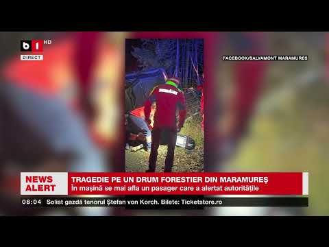 TRAGEDIE PE UN DRUM FORESTIER DIN MARAMUREȘ_Știri B1TV_9 nov. 2025