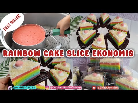 DEMI SUBSCRIBERKU,  AKU BONGKAR RESEP RAINBOW SLICE  BEST SELLER DJUALANKU. WAJIB COBA❗❗
