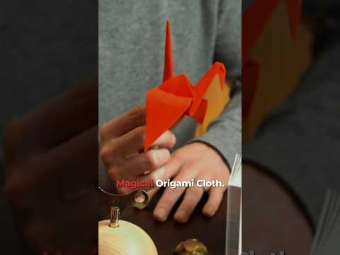 This Origami Crane magically folds by itself! #magic #origami