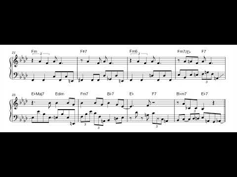 『 Ain't Misbehavin'』Marc Johnson（Bass）& Lucy Crane(Vocal)　 Transcription