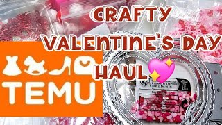 Temu Craft Haul | Valentine's Day ❤️  Coupon Code fav45575
