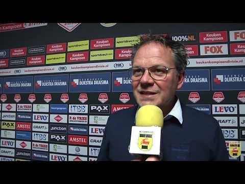 Reactie Henk de Jong na afloop van SC Cambuur – Jong PSV (4-2)