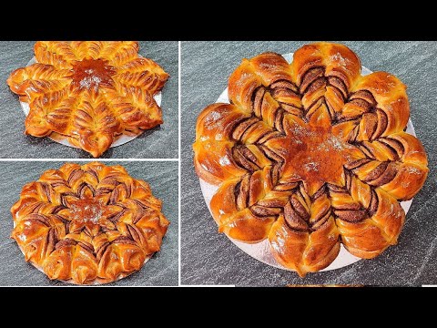 "CHRISTMAS STAR" PIES! "SNOWFLAKE" PIE! 4 shaping methods! Yeast pies! Very Delicious!