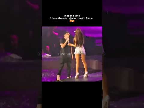 Ariana rejected Justin Bieber 🫣 #arianagrande
