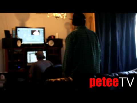 Easwood Espinosa & Chingo Bling in the studio recording peteeTV Episode 1
