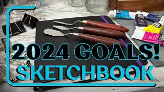 🎨 Sketchbook Painting & Artist Goals for 2024