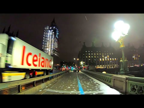ICY LONDON 5AM Southbank, London Eye, Big Ben, Trafalgar Square