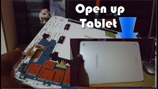 How to remove back cover of Samsung Tablet:-No special tools needed