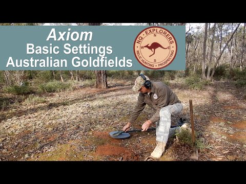Gold Prospecting Australia - Basic Settings with the Garrett Axiom.