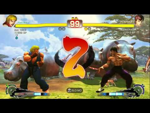 Desora [Gouken] vs KOUTInoKIMUTI [Makoto] - GameOutttt [Guile] vs EatenBarrel [Ryu] SSF4 Ranked