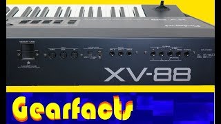 Video thumbnail for Roland XV-88 synth: No talk, sounds only by Gearfacts