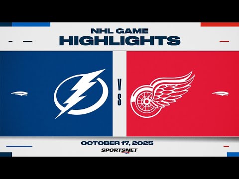 NHL Highlights | Lightning vs. Red Wings - October 17, 2025