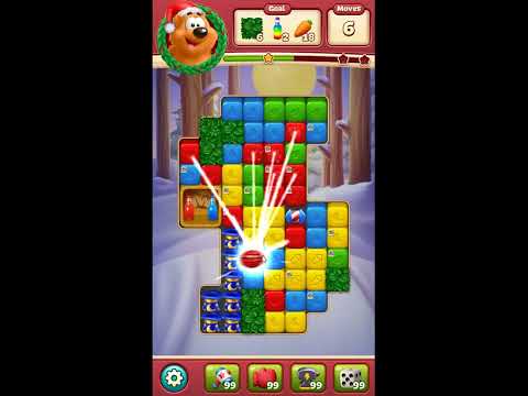 Toon Blast Level 7496 - NO BOOSTERS 🐻🐺🐱 | SKILLGAMING ✔️