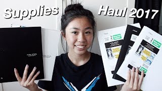 Back To School Supplies Haul 2017-2018 | Minimal + Black & White