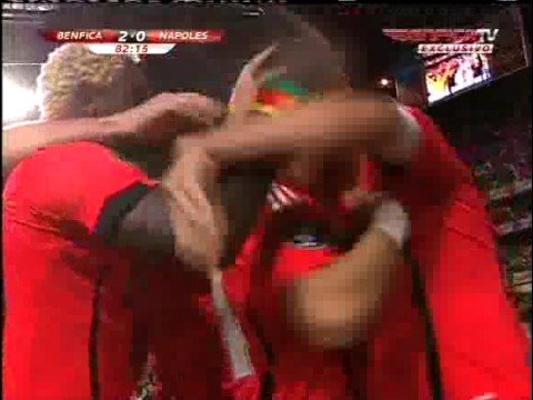 GOLO Nuno Gomes Benfica - Napoles UEFA 2008/2009