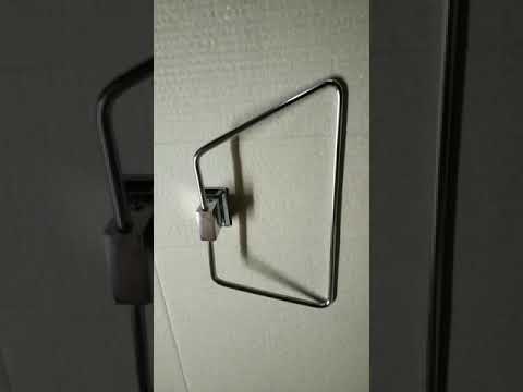 Stainless steel square towel ring by dyna