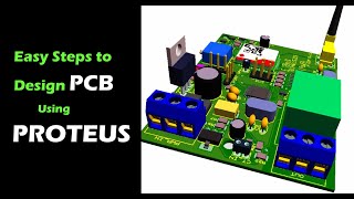 How to design  PCB Layout using Proteus in few minutes| Easy steps to design PCB Layout  Part:- 1