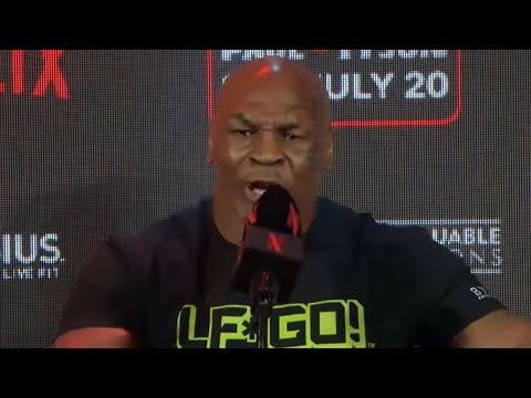 Mike Tyson LOSES IT on a Reporter: “What did you CALL ME?” • Jake Paul PRESS CONFERENCE