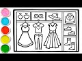 Wardrobe Drawing, Painting, Coloring for Kids & Toddlers | Let's Draw, Paint Together #234 Wardrobe Drawing, Painting, Coloring for Kids & Toddlers | Let's Draw, Paint Together #234