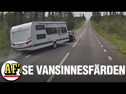 Här flyger husvagnen nästan av vägen: ”80 kilometer i timmen av en anledning”