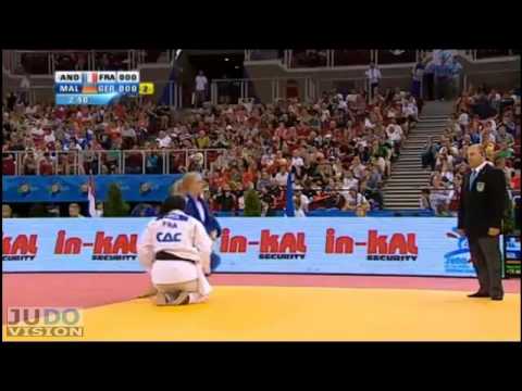 Judo European Championships Teams 2013: Women Semi Final FRA - GER: [+70kg] ANDEOL - MALZAHN