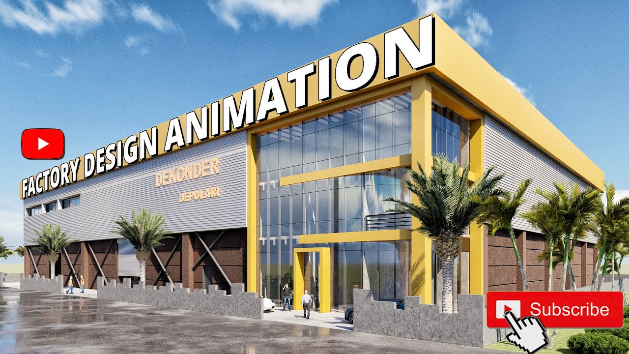 3d Architectural Animation of a Factory/Warehouse Building