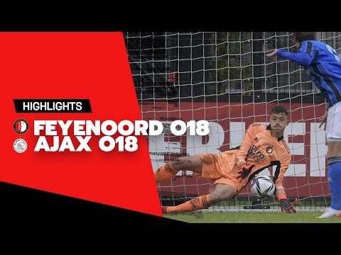 Mini-Klassieker spannend tot slotseconden 😮 | Highlights Feyenoord O18 - Ajax O18 | 2021-2022