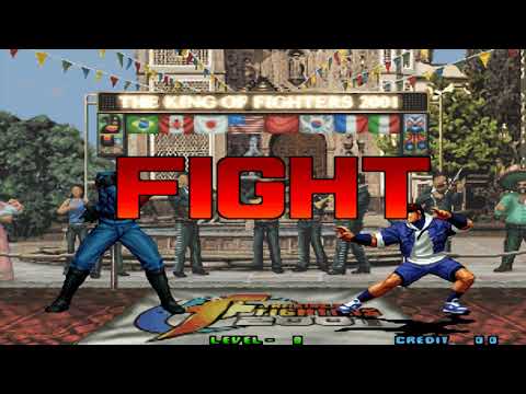 The King of Fighters 2001 (1CC Level 8) Ikari Warrior Team Leona, Ralf, Clark, Heidern Playthrough