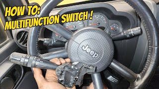 HOW TO: Jeep Wrangler JK Turn Signal Switch Replacement!