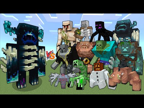 ULTRA WARDEN vs Mutant Creatures - Ultra Warden vs All Mutant Mobs