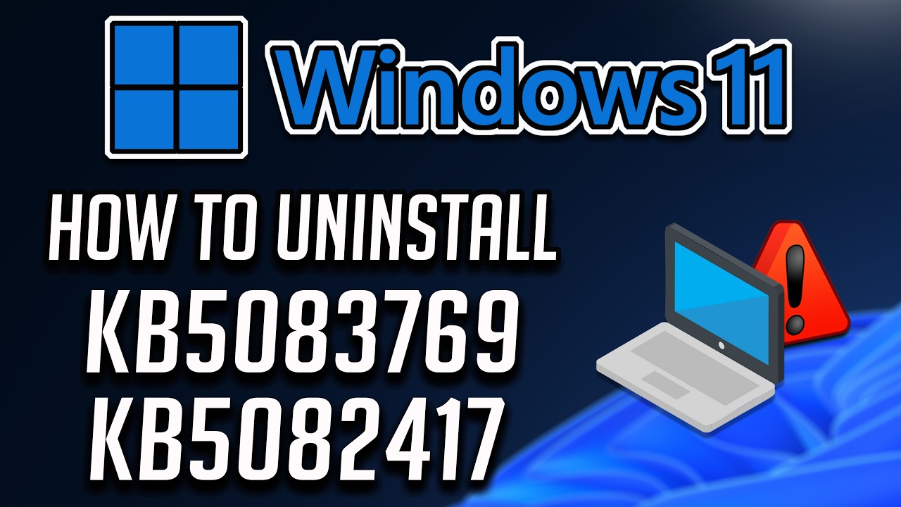 How to Uninstall KB5083769 and KB5082417 Update on Windows 11