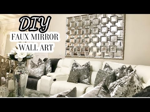 DIY Faux Mirror Wall Art | Home Decor DIY Video