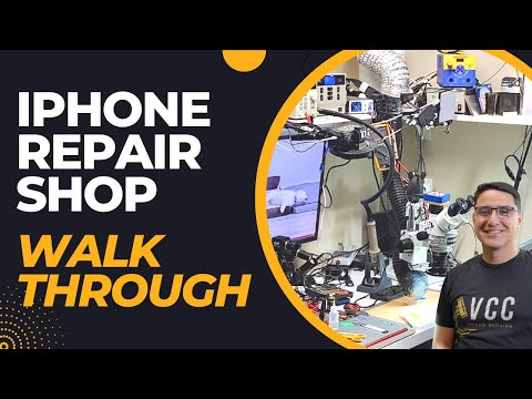 , title : 'My iPhone Repair Shop Tour. How I Had My YouTube Studio & Workbench Set Up.'