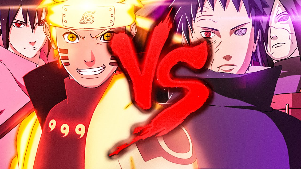 Naruto e Sasuke VS. Madara e Obito | Duelo de Titãs