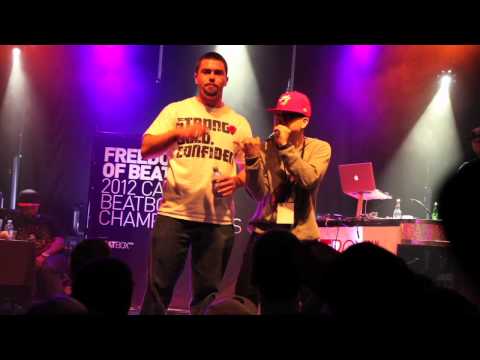 2012 Canadian Beatbox Championships - SEMI FINALS - KRNFX VS Scott Jackson