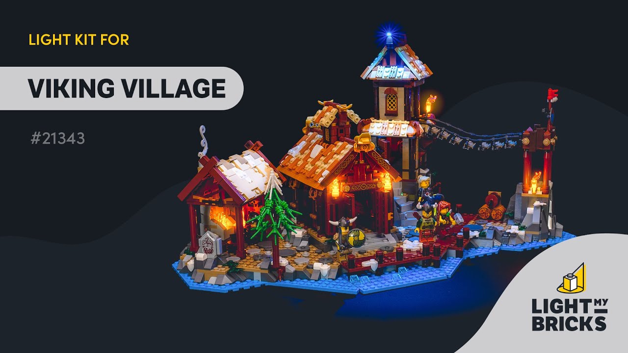 Light My Bricks Lumières-LED pour LEGO® Village viking 21343