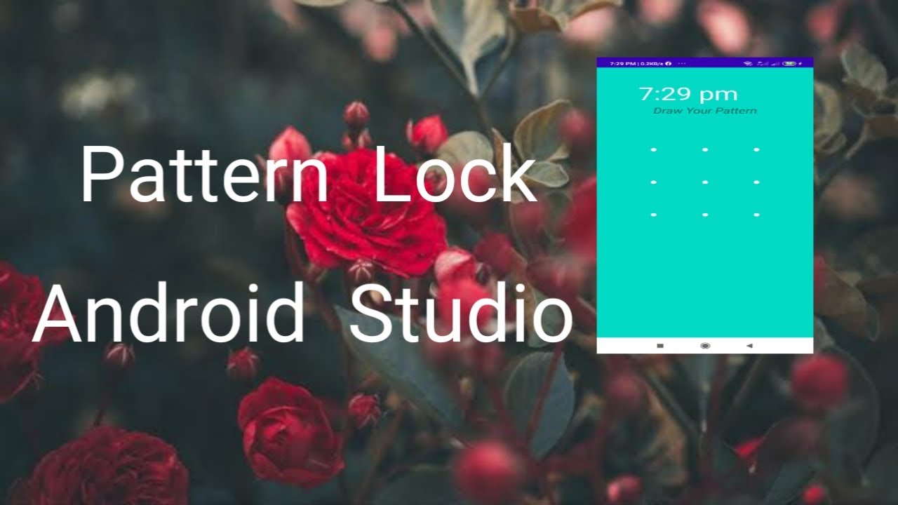 How to implement Pattern Lock App in Android Studio|Android Studio Tutorial|Busy Coder|| 2020
