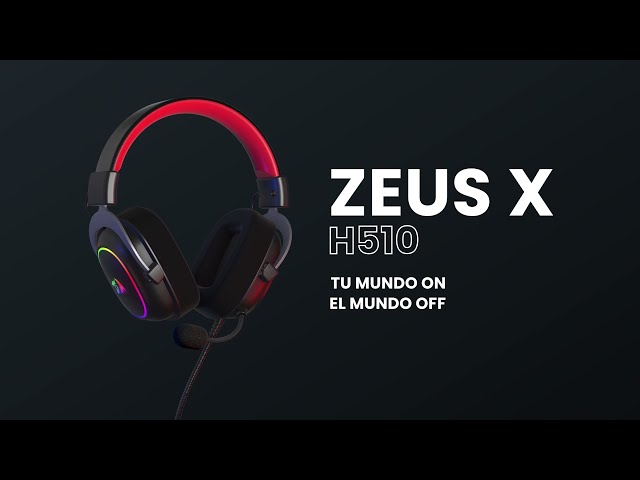 Redragon Zeus X Auriculares Gaming RGB 7.1 Virtual USB Negros video