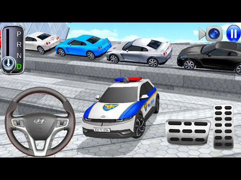 New Hyundai police car parking in hidden parking - 3d car driving games 2026 - android ios gameplay