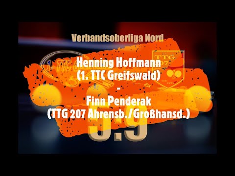 Henning Hoffmann (1. TTC Greifswald) - Finn Penderak (TTG 207 Ahrensb./Großhansd.)